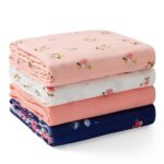 MOMCOZY 4 PACK MUSLIN SWADDLE BLANKETS 47 X 47 INCHES