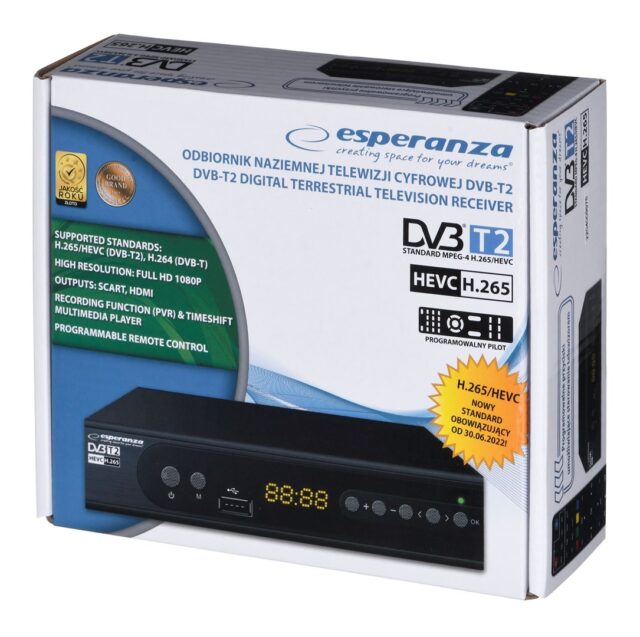 Esperanza EV106P TV set-top box Cable Black - imagine 9