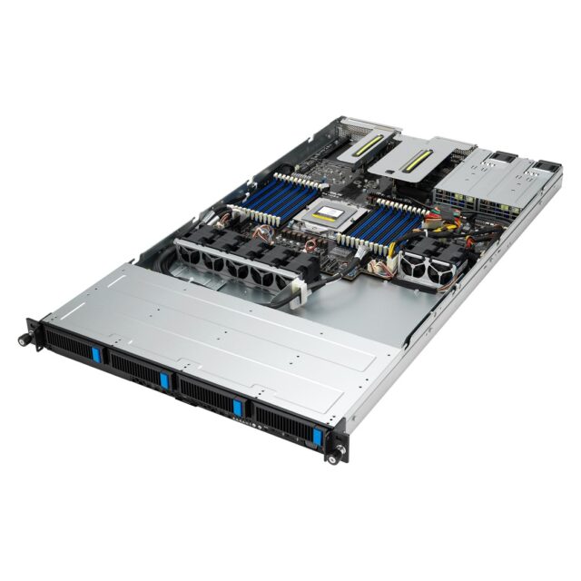 ASUS RS500A-E12-RS4U Socket SP5 Rack (1U) Black  Silver - imagine 4