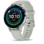 Garmin Venu 3S 3.05 cm (1.2 ) AMOLED 41 mm Digital 390 x 390 pixels Touchscreen Grey  Silver Wi-Fi GPS (satellite)