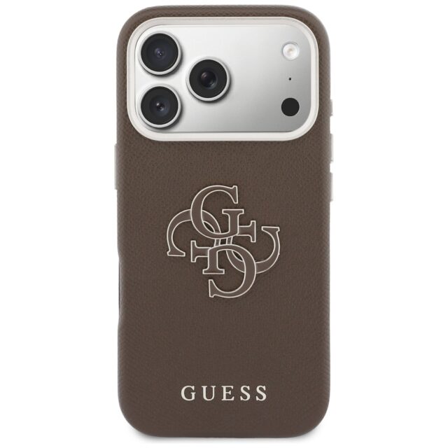 Case Guess FW Resin Logo for iPhone 17    Pro brown - imagine 3