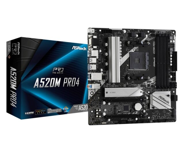 Asrock A520M Pro4 Socket AM4 micro  ATX - imagine 2