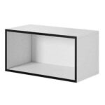 Cama open storage cabinet ROCO RO4 75/37/37 white/black