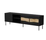 Cama INSERTO 3D1W TV cabinet 190x40x61.5 black + LED - imagine 2