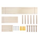 Maclean wooden board organizer  light wood color  60x80 cm  max. 20 kg  MC-131 WD - imagine 5