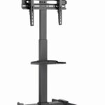 Gembird TVS-55T-01 TV floor stand with caster wheels (tilt)  32  - 55   black