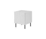 HOLE bedside table 2 pcs. 44x40.5x53.5 cm white matt