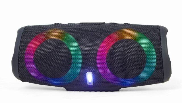 Gembird SPK-BT-LED-02 portable/party speaker Mono portable speaker Black 10 W - imagine 2
