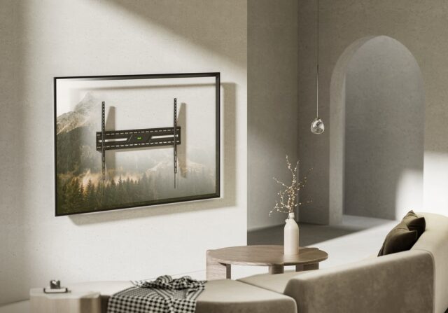 Gembird WM-100F-01 TV wall mount (fixed)  43”-100”  black - imagine 9