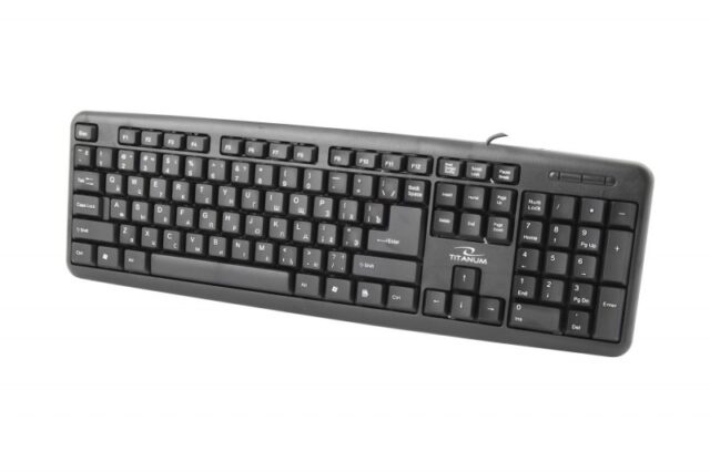 Esperanza TKR101 keyboard Office USB QWERTY English  Russian Black - imagine 2
