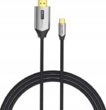 Kabel USB-C do HDMI Vention 4K@60Hz w oplocie 2m szary - imagine 2