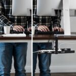 Maclean under-desk cable organizer  max load 5kg  black  MC-105 B - imagine 9