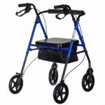 Lightweight aluminium four-wheel rehabilitation walker CH100AM - imagine 2