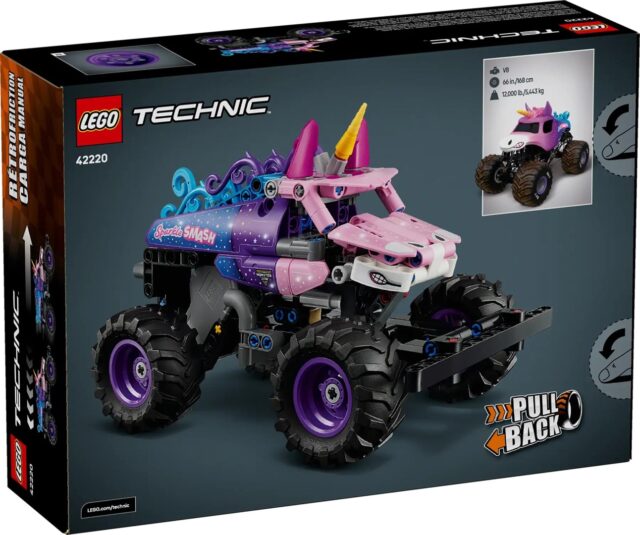 LEGO TECHNIC 42220 Monster Jam Sparkle Smash Pull-Back - imagine 2