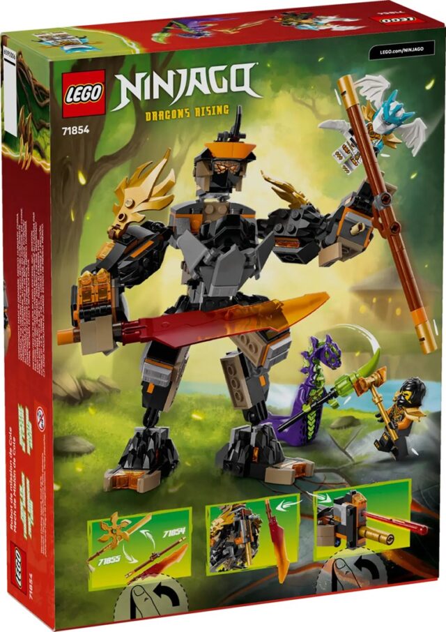 LEGO NINJAGO 71854 Cole’s Mission Mech and Dragon Zane - imagine 2