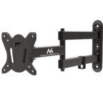 Maclean MC-417 Full Motion TV Monitor Wall Mount 13-32  30kg max. VESA 100x100 Black Powder Coated Universal Holder Bracket Adjustable Wall Distance Rotating Tilting - imagine 9