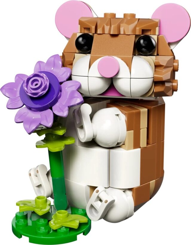LEGO CREATOR 3 IN 1 31376 Cute Hamster with a Flower - imagine 3