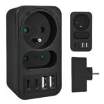 Maclean current socket x2 + 4xUSB  splitter with 2 sockets  2xUSB A  2xUSB C PD 20W  1x16A + 1x6A  MCE249 F/B - imagine 8