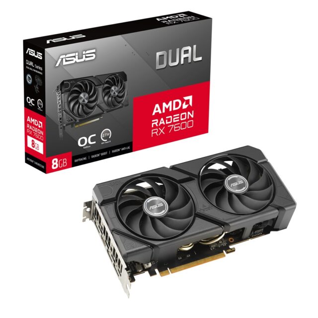 ASUS Dual -RX7600-O8G-EVO AMD Radeon RX 7600 8 GB GDDR6 - imagine 7