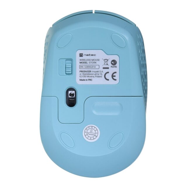 NATEC STORK mouse Home Ambidextrous RF Wireless + USB Type-A Optical 1600 DPI - imagine 5