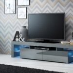 TV SOLO cabinet 200x45x35 grey/gloss grey