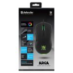 MOUSE DEFENDER GM-049 ARGA OPTIC 3600dpi 6P BLACK - imagine 3