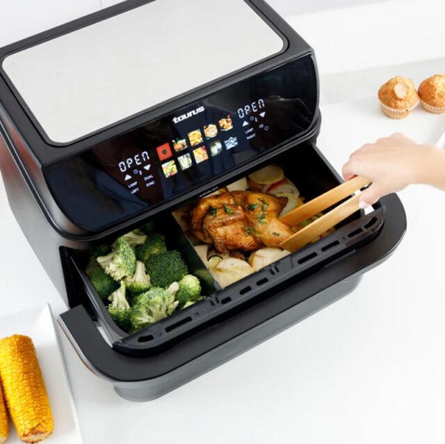 Fat-free deep fryer with long basket and grill Taurus 973004000 - imagine 5