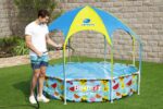 Bestway Steel Pro 2.44m x 51cm Splash-in-shade Play Pool  Orange/Yellow - imagine 26