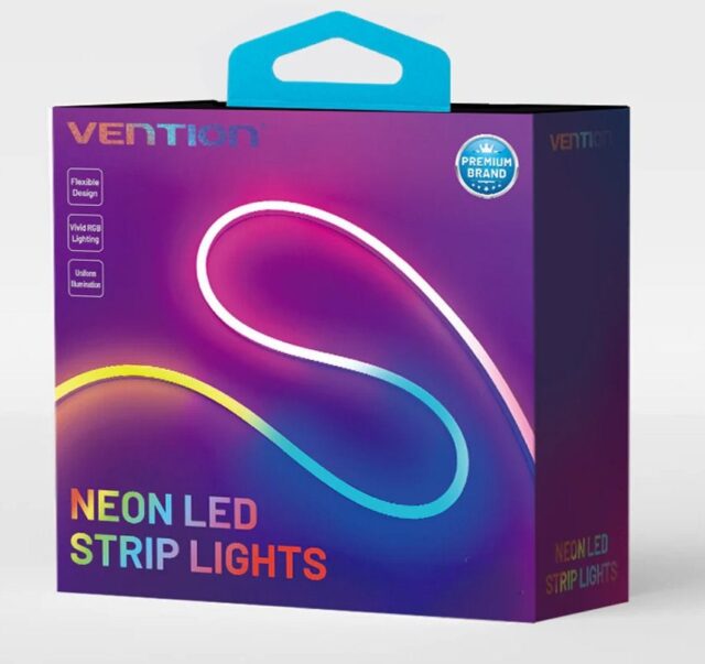 Taśma LED Vention Silicone Neon z pilotem IR zasilanie USB 5V 2m - imagine 7