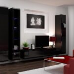 Cama TV Stand VIGO '180' 30/180/40 black/black gloss