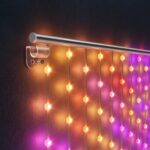 Twinkly Matrix - 500 RGB LED Pearl-shaped lights  clear wire  1.7x7.8ft F-plug type - imagine 6