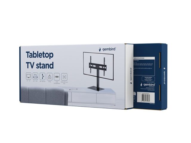Gembird TVS-D75S-01 Tabletop TV stand  37  - 75   black - imagine 6