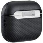 Case PITAKA Aramid Fiber for AirPods Pro  3 black-grey - imagine 2