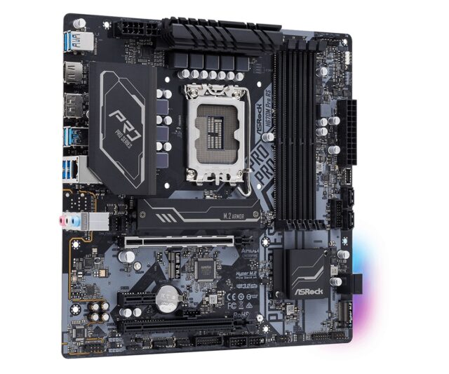 Asrock H670M Pro RS Intel H670 LGA 1700 micro ATX - imagine 4