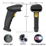Qoltec 50853 Laser barcode scanner 1D | 2D | Black - imagine 11