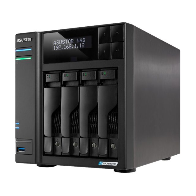 Asustor LOCKERSTOR 4 Gen2 (AS6704T) NAS Desktop Intel® Celeron® N N5105 4 GB DDR4 0 TB ADM Black - imagine 5