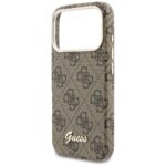 Case Guess 4G Script MagSafe for iPhone   17 Pro brown - imagine 6