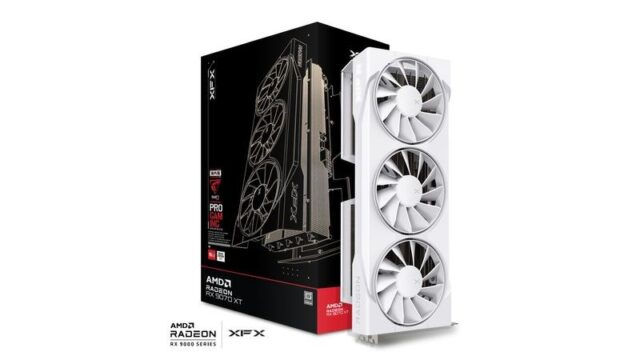 Graphics card. XFX Swift RX 9070 White 3-FAN GAM E 16G - imagine 4