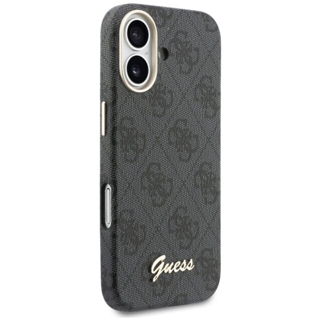 Case Guess 4G Script MagSafe for iPhone   17  black - imagine 4