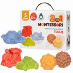 Tullo Sensory vehicles with balls – Montessori educational set  5 pieces - imagine 2