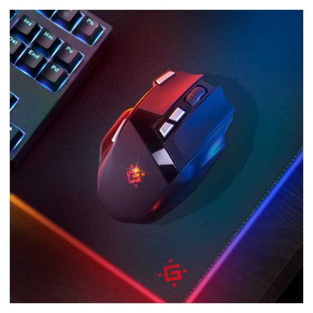 MOUSE DEFENDER GM-885 KNIGHT RF WIRELESS 3200dpi 8P BLACK - imagine 9