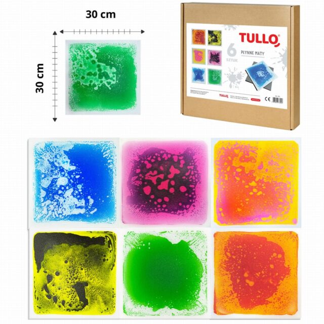 Tullo Sensory path – colorful sensory tiles with liquid 6 pcs - imagine 4