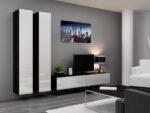 Cama Full cabinet VIGO '180' 180/40/30 white/black gloss - imagine 18