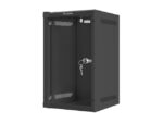 Lanberg wall-mount cabinet 10  9U (280x310  black) - imagine 3