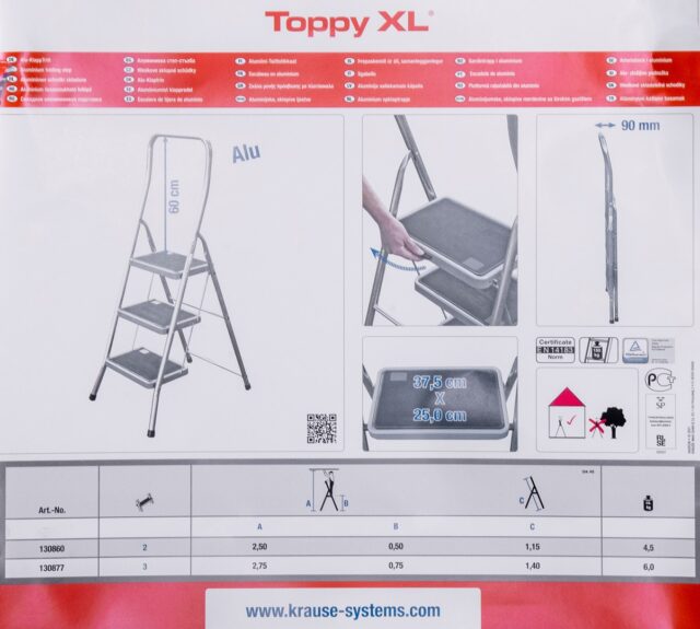 Krause Folding Step Toppy XL silver - imagine 2