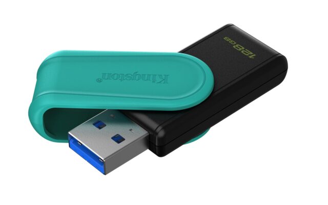 Kingston Technology DataTraveler 128GB Portable USB 3.2 Gen 1 Exodia S (Black/Turquoise) - imagine 4