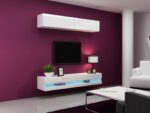 Cama TV stand VIGO NEW 30/140/40 white/white gloss - imagine 6