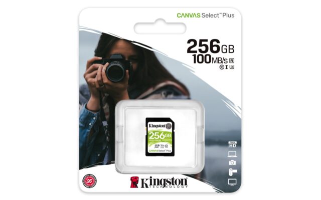 Kingston Technology 256GB SDXC Canvas Select Plus 100R C10 UHS-I U3 V30 - imagine 3