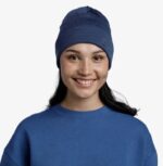 gorro BUFF MERINO HEAVYWEIGHT BEANIE SOLID NIGHT BLUE - imagine 3