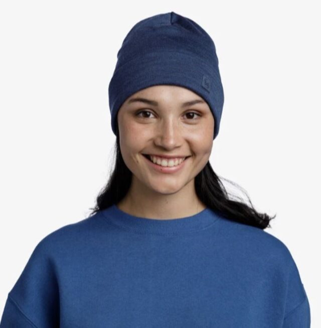 gorro BUFF MERINO HEAVYWEIGHT BEANIE SOLID NIGHT BLUE - imagine 3